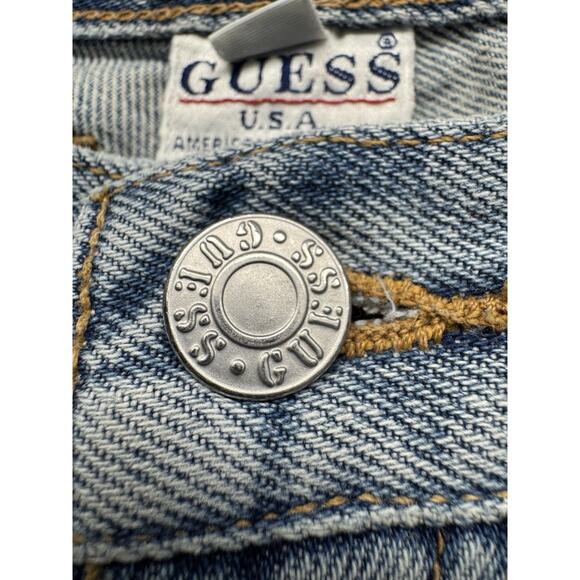 Vintage Y2K GUESS Denim Blue Jeans Boot Leg Men's Size‎ 29X30 - Picture 3 of 7